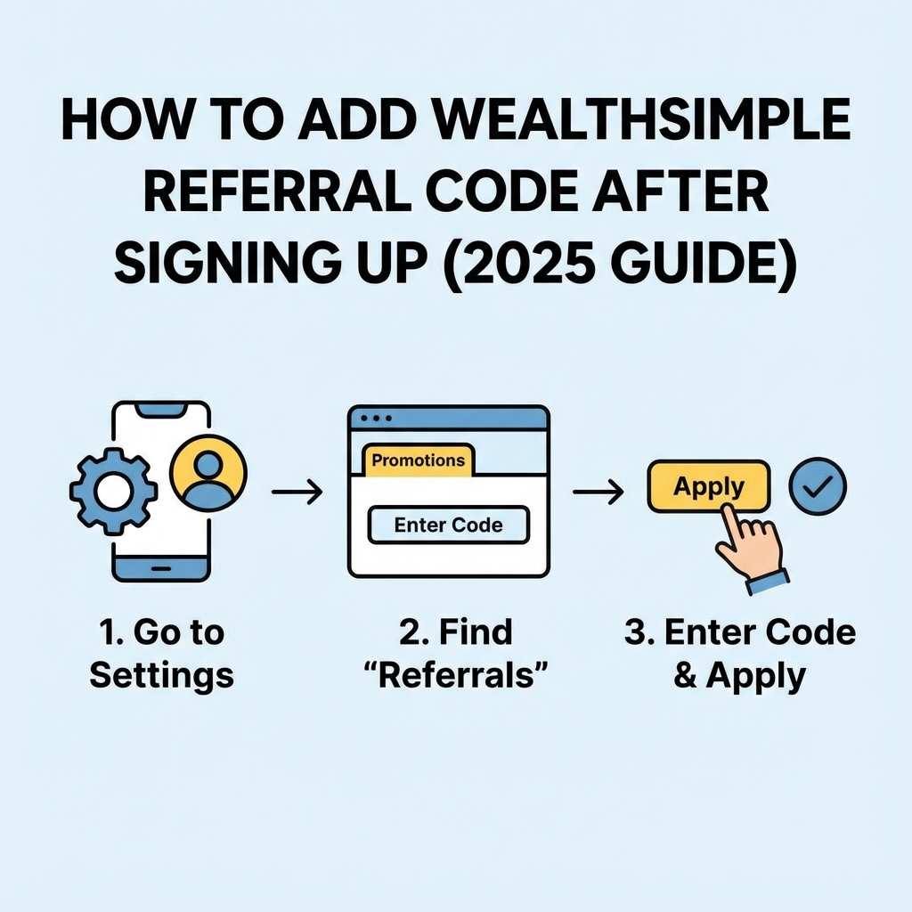 How to Add Wealthsimple Referral Code After Signing Up (2025 Guide)