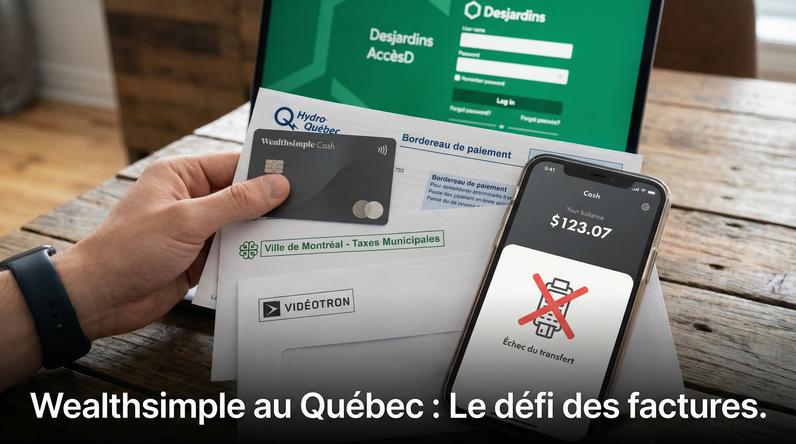 Peut-on Utiliser Wealthsimple Comme Compte Principal au Québec ? Hydro, Taxes et Loyer à l'épreuve