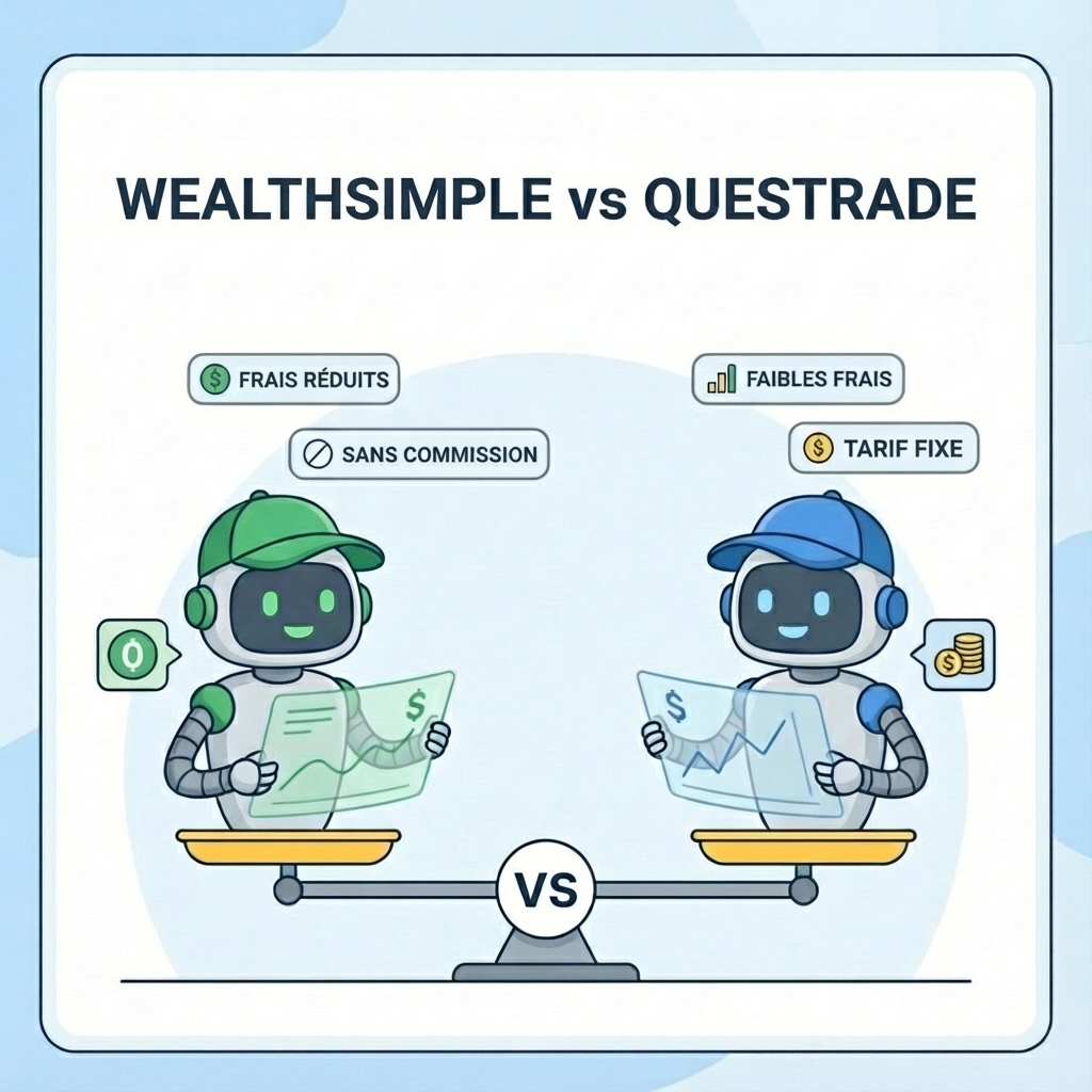 Wealthsimple vs Questrade (2026) : Quelle plateforme vous fait économiser le plus ?