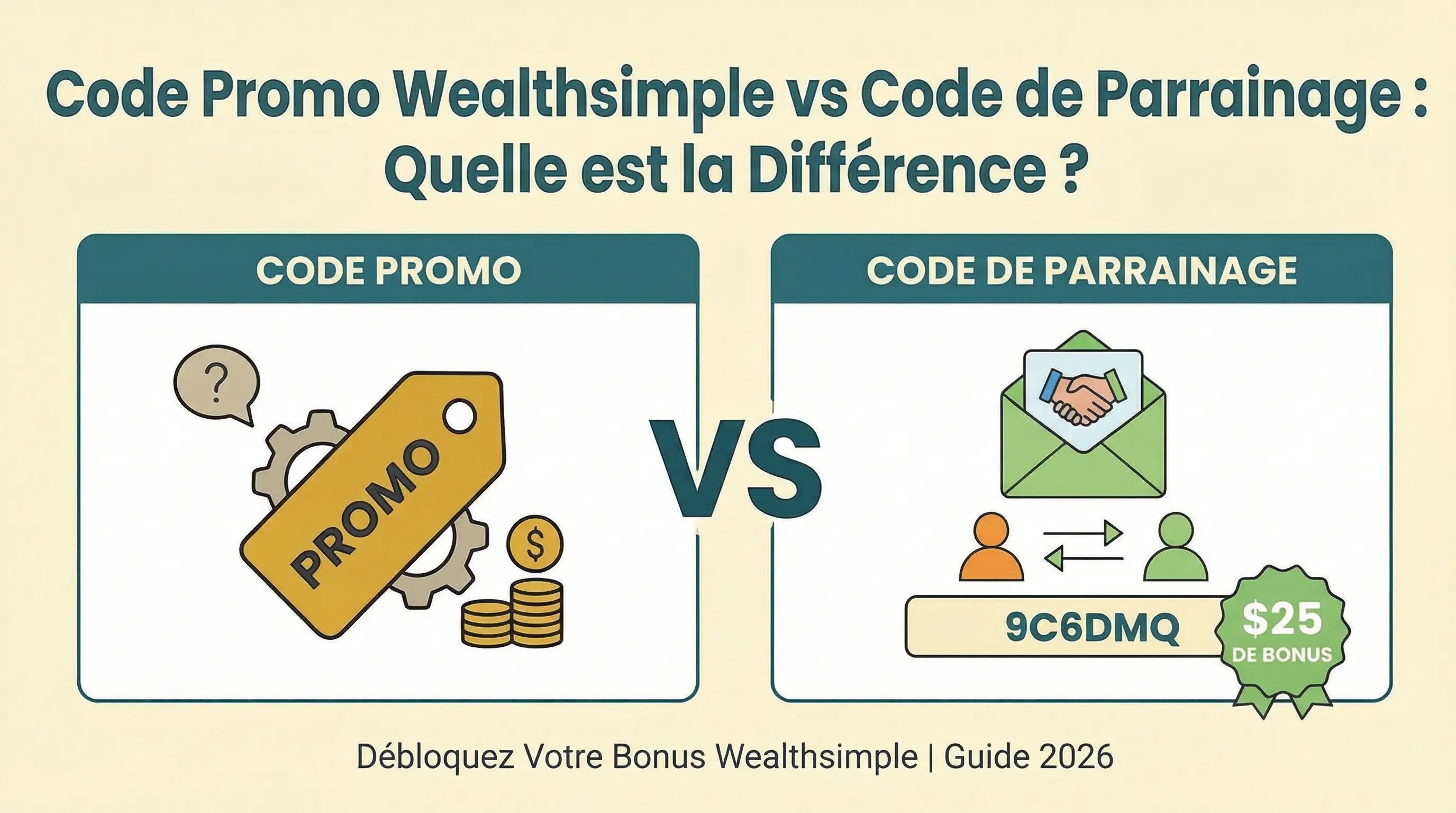 Code Promo vs Code de Parrainage Wealthsimple (2026) : Lequel Est Meilleur ?